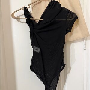 Zara Black Sheer Bodysuit